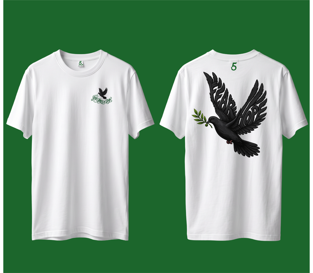 12 Wholesale Pieces 5 Times A Day "Fear & Hope Reminder T" Premium