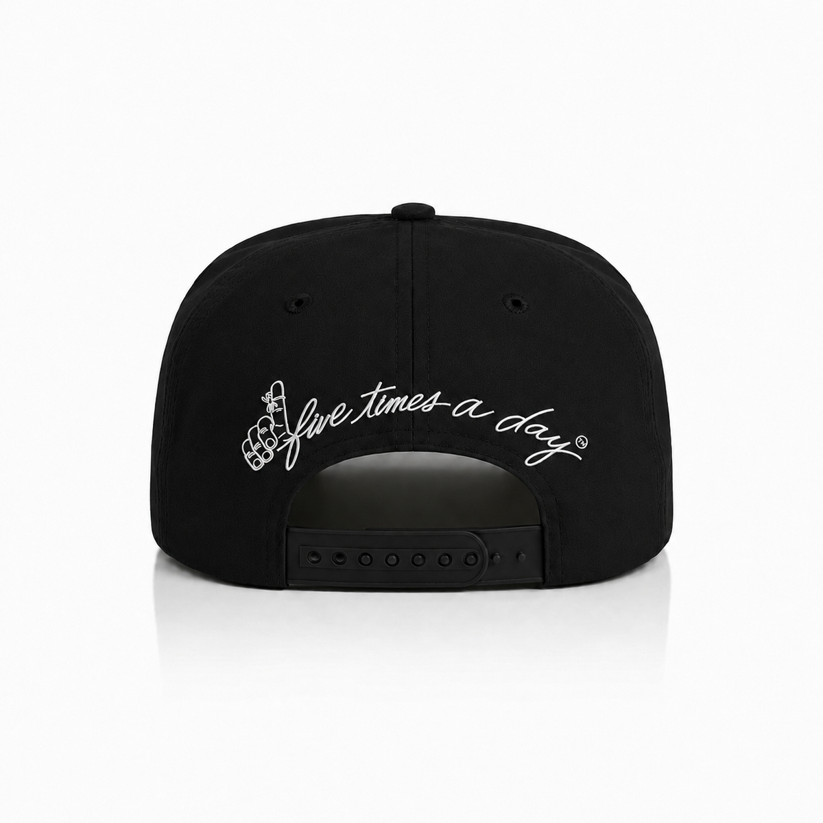 Snapback Signature "5" Hat Black