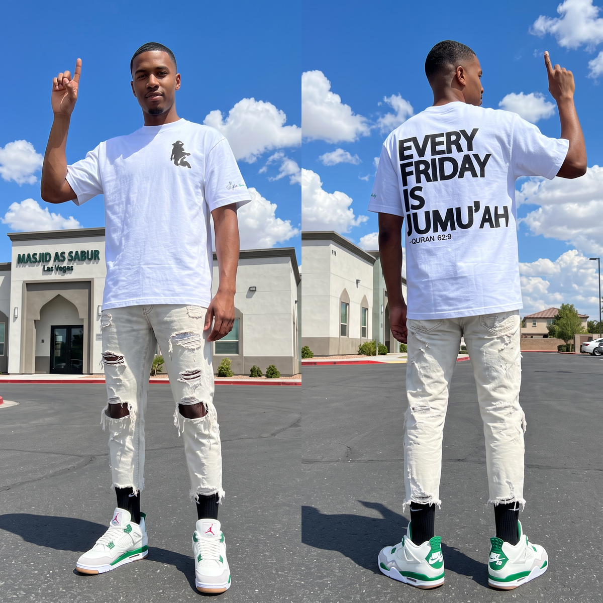 12 Wholesale Pieces 5 Times A Day "EVERY FRIDAY IS JUMU'AH " Premium Reminder T