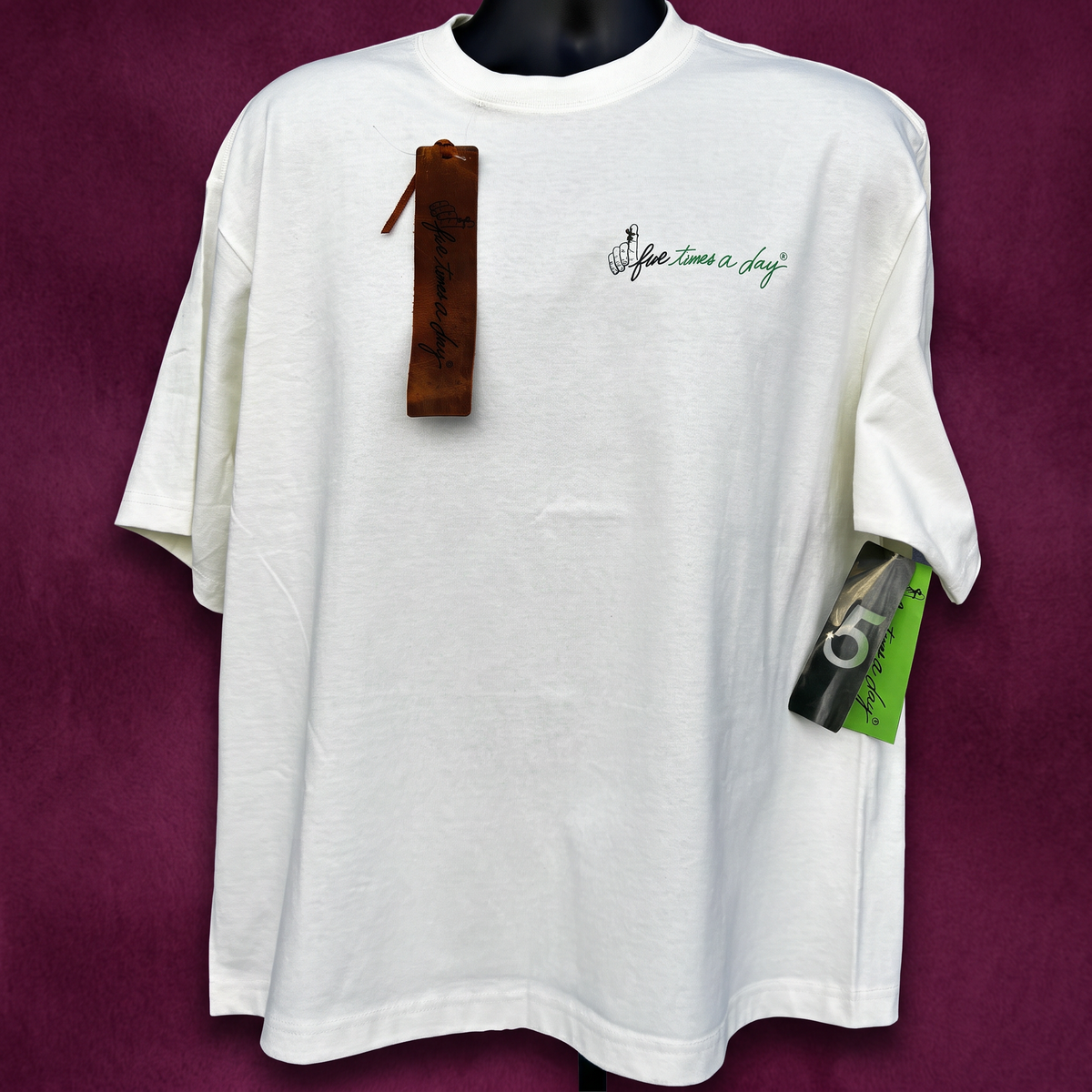 5 Times A Day "Prayer Time" Premium T Cream Crop